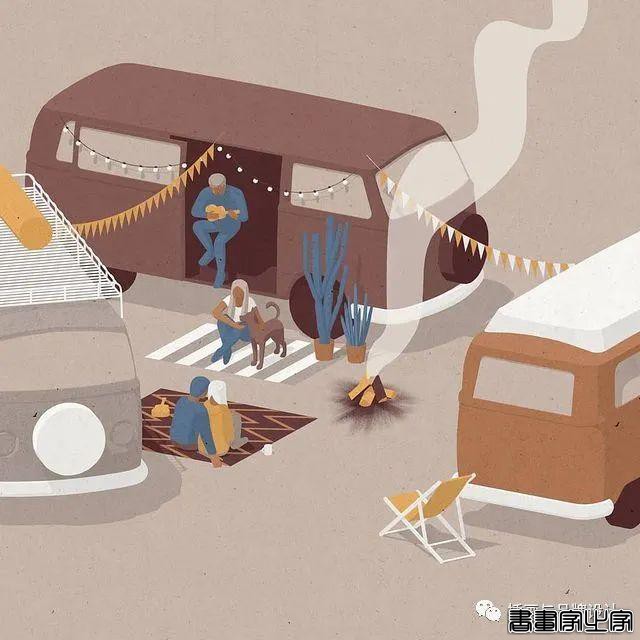 插画丨用扁平风造就高级感场景图，还不快来学习一下-42.jpg