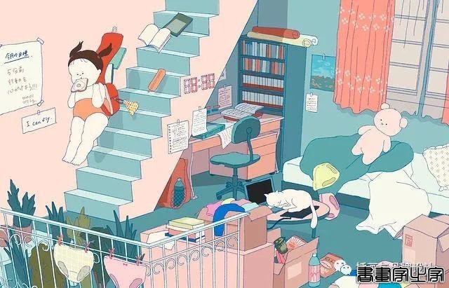 插画丨胖女孩儿也有春天，日本插画师将芭蕾舞女孩的慵懒日常点滴描绘得幽默又生动-23.jpg