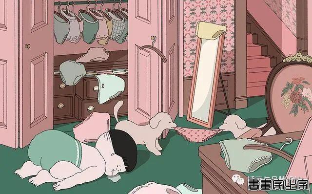 插画丨胖女孩儿也有春天，日本插画师将芭蕾舞女孩的慵懒日常点滴描绘得幽默又生动-20.jpg