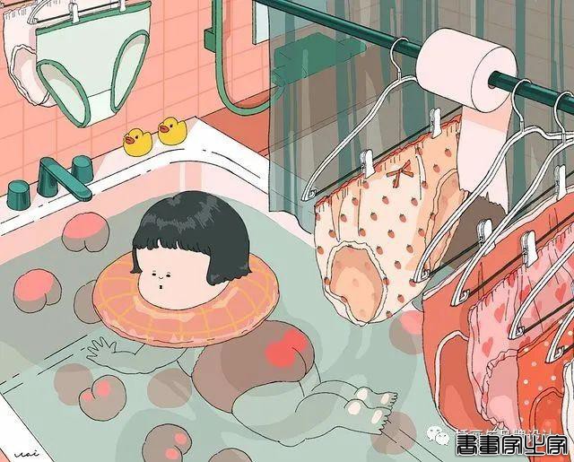 插画丨胖女孩儿也有春天，日本插画师将芭蕾舞女孩的慵懒日常点滴描绘得幽默又生动-21.jpg