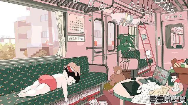 插画丨胖女孩儿也有春天，日本插画师将芭蕾舞女孩的慵懒日常点滴描绘得幽默又生动-25.jpg