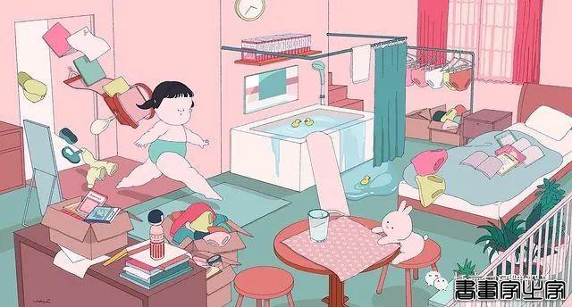 插画丨胖女孩儿也有春天，日本插画师将芭蕾舞女孩的慵懒日常点滴描绘得幽默又生动-30.jpg