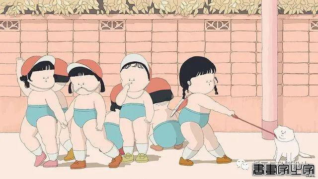 插画丨胖女孩儿也有春天，日本插画师将芭蕾舞女孩的慵懒日常点滴描绘得幽默又生动-29.jpg