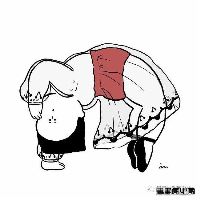 插画丨胖女孩儿也有春天，日本插画师将芭蕾舞女孩的慵懒日常点滴描绘得幽默又生动-60.jpg