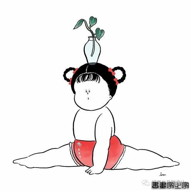 插画丨胖女孩儿也有春天，日本插画师将芭蕾舞女孩的慵懒日常点滴描绘得幽默又生动-63.jpg