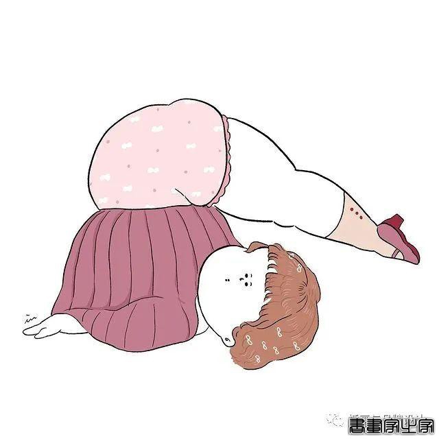 插画丨胖女孩儿也有春天，日本插画师将芭蕾舞女孩的慵懒日常点滴描绘得幽默又生动-66.jpg