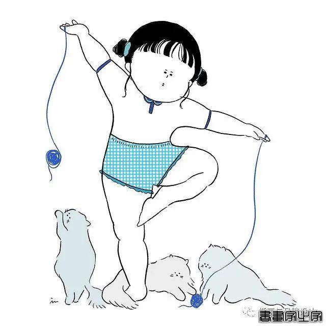 插画丨胖女孩儿也有春天，日本插画师将芭蕾舞女孩的慵懒日常点滴描绘得幽默又生动-64.jpg