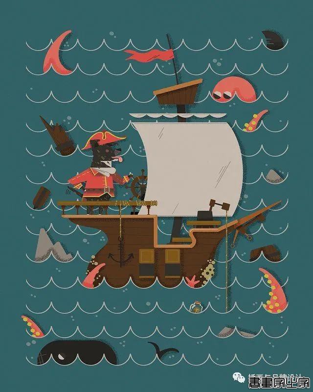插画丨色块与几何元素构成的趣味扁平风插画，丰满又十分丝滑超级治愈-15.jpg