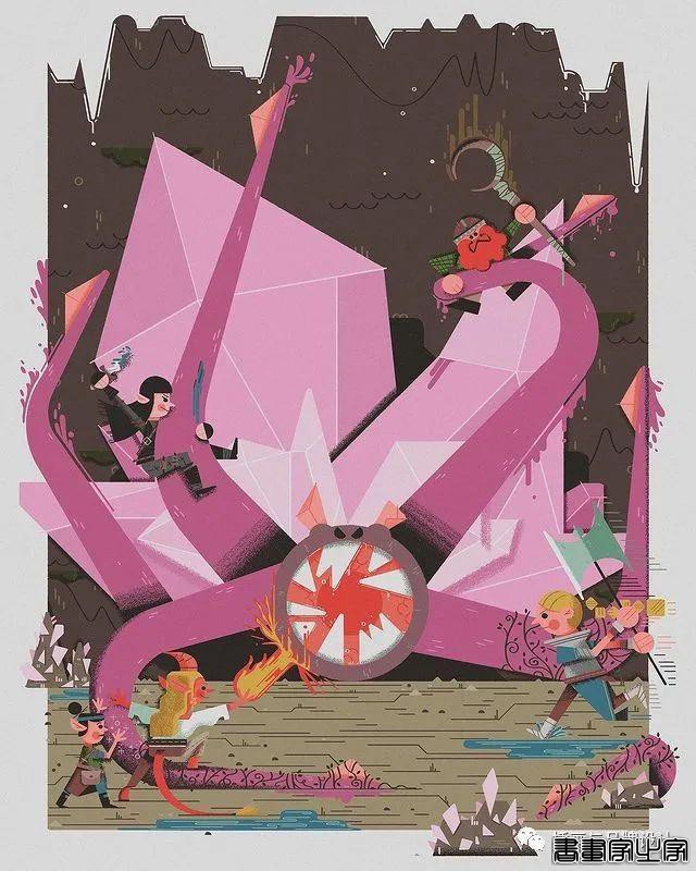 插画丨色块与几何元素构成的趣味扁平风插画，丰满又十分丝滑超级治愈-16.jpg