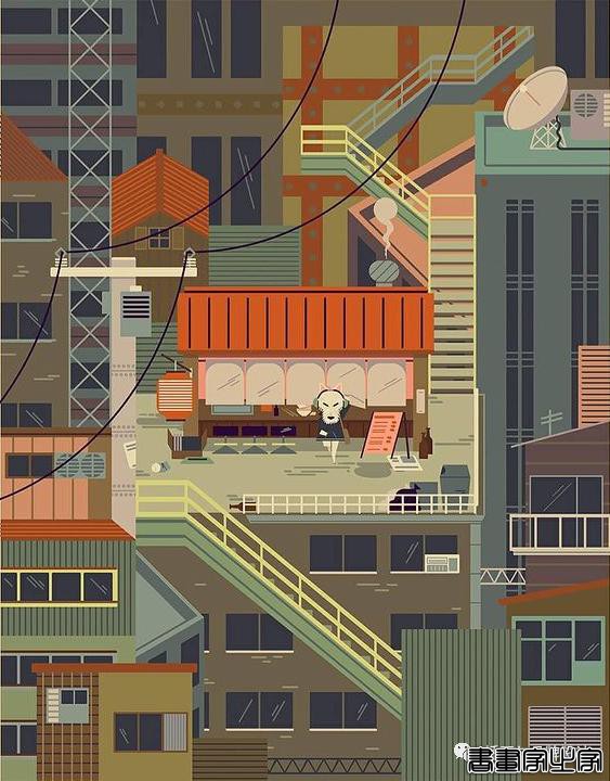 插画丨色块与几何元素构成的趣味扁平风插画，丰满又十分丝滑超级治愈-29.jpg