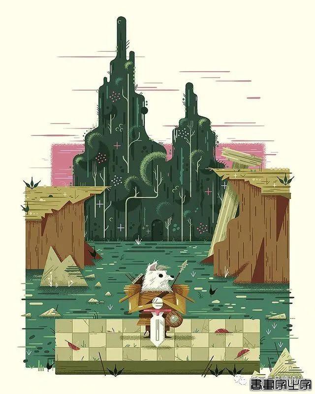 插画丨色块与几何元素构成的趣味扁平风插画，丰满又十分丝滑超级治愈-43.jpg