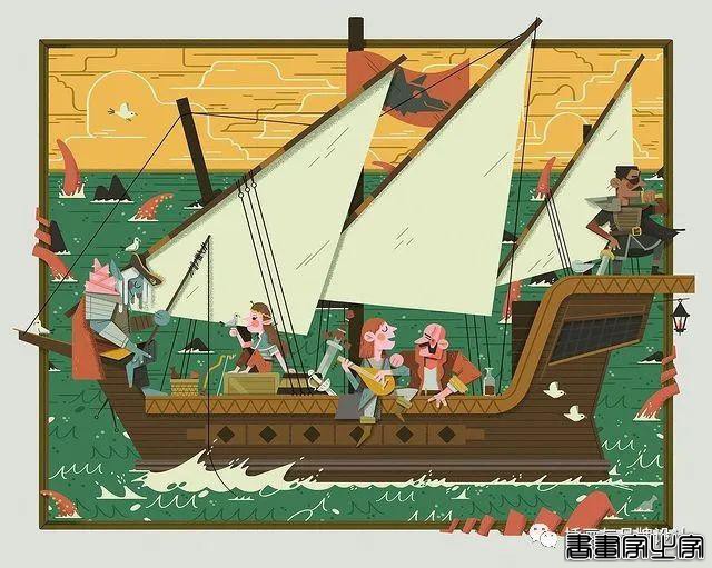 插画丨色块与几何元素构成的趣味扁平风插画，丰满又十分丝滑超级治愈-39.jpg