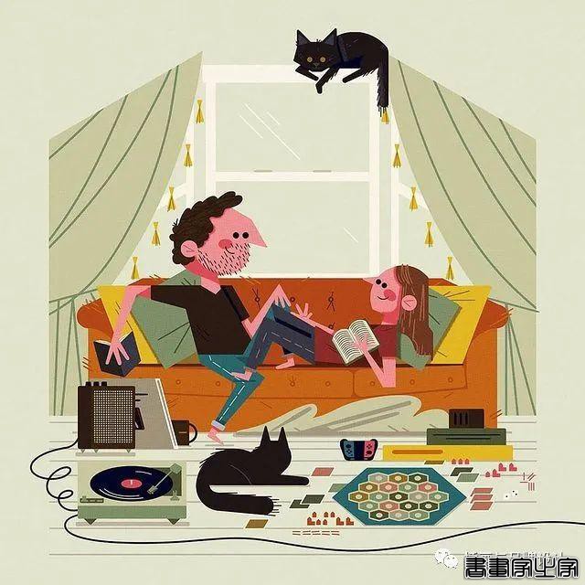 插画丨色块与几何元素构成的趣味扁平风插画，丰满又十分丝滑超级治愈-46.jpg