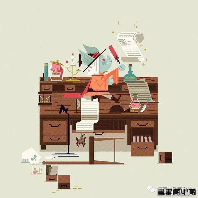 插画丨色块与几何元素构成的趣味扁平风插画，丰满又十分丝滑超级治愈-49.jpg