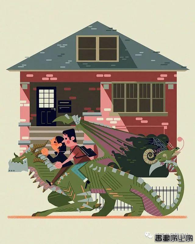插画丨色块与几何元素构成的趣味扁平风插画，丰满又十分丝滑超级治愈-51.jpg