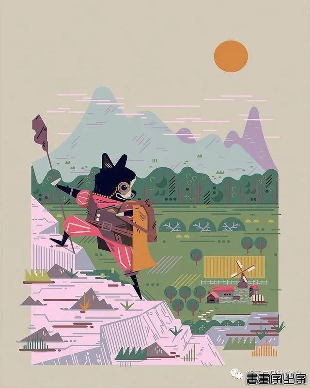 插画丨色块与几何元素构成的趣味扁平风插画，丰满又十分丝滑超级治愈-55.jpg