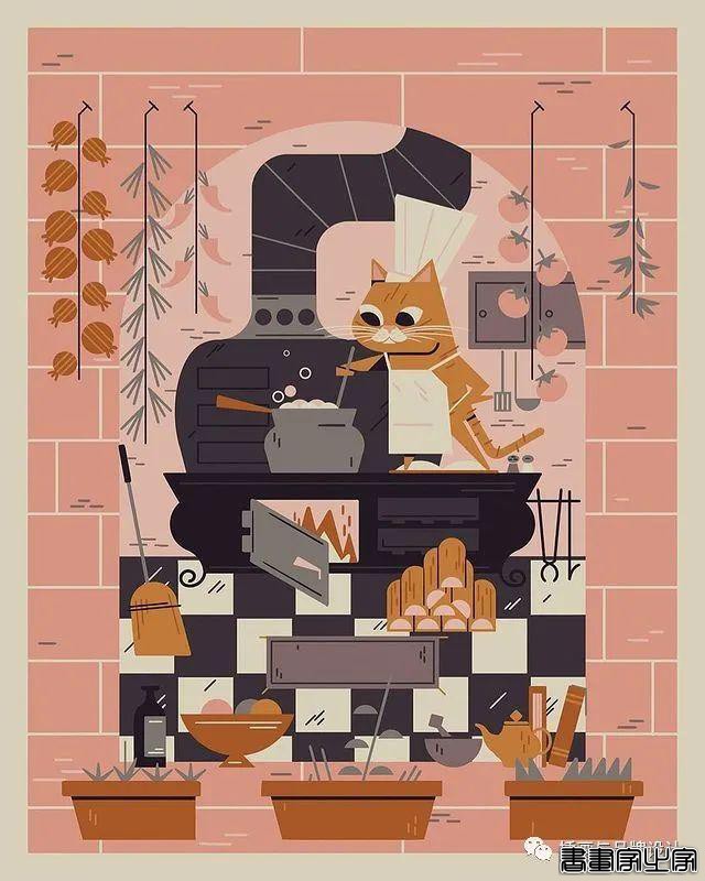 插画丨色块与几何元素构成的趣味扁平风插画，丰满又十分丝滑超级治愈-58.jpg