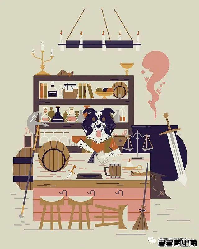 插画丨色块与几何元素构成的趣味扁平风插画，丰满又十分丝滑超级治愈-59.jpg