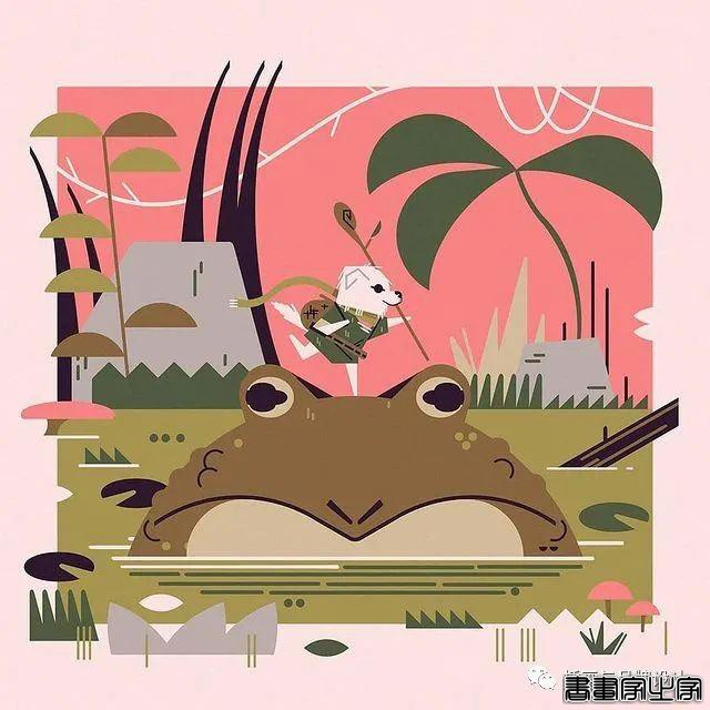 插画丨色块与几何元素构成的趣味扁平风插画，丰满又十分丝滑超级治愈-62.jpg