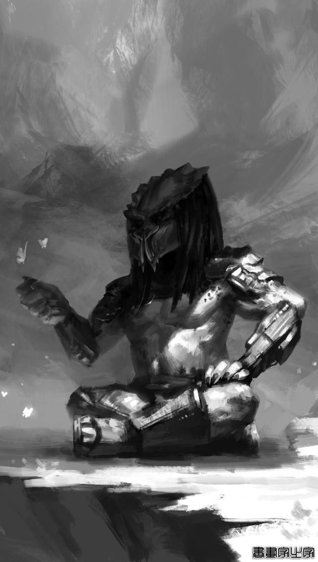 异形的宿敌《铁血战士》插画专辑，极具特色超酷超爽的暗黑系插画-16.jpg