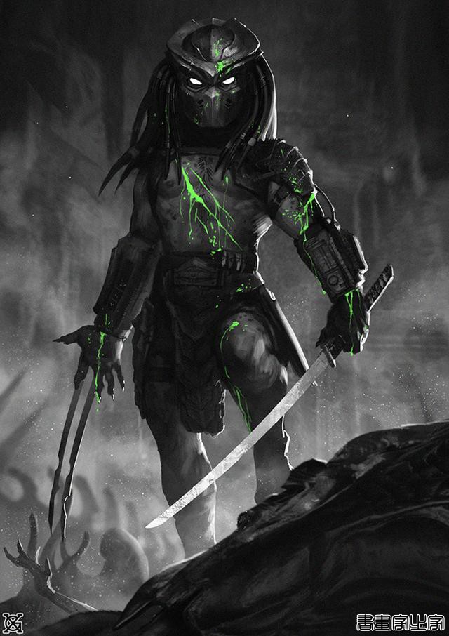 异形的宿敌《铁血战士》插画专辑，极具特色超酷超爽的暗黑系插画-19.jpg