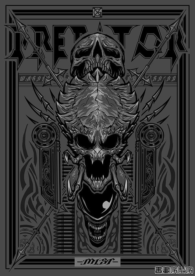 异形的宿敌《铁血战士》插画专辑，极具特色超酷超爽的暗黑系插画-33.jpg