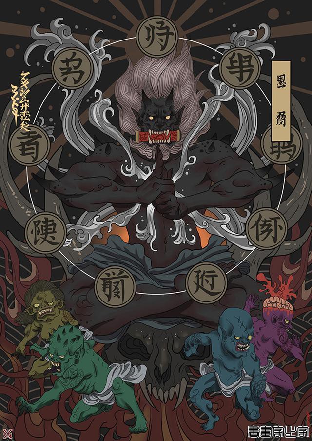 日风唯美插画，暗黑风格画面也能呈现出妖异浪漫和华丽繁复的视觉-19.jpg