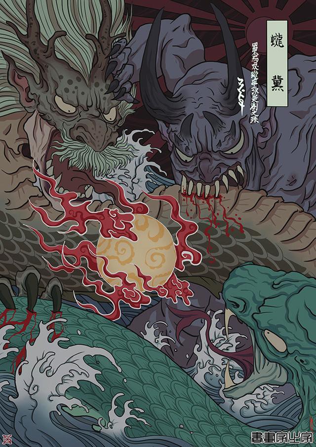 日风唯美插画，暗黑风格画面也能呈现出妖异浪漫和华丽繁复的视觉-29.jpg