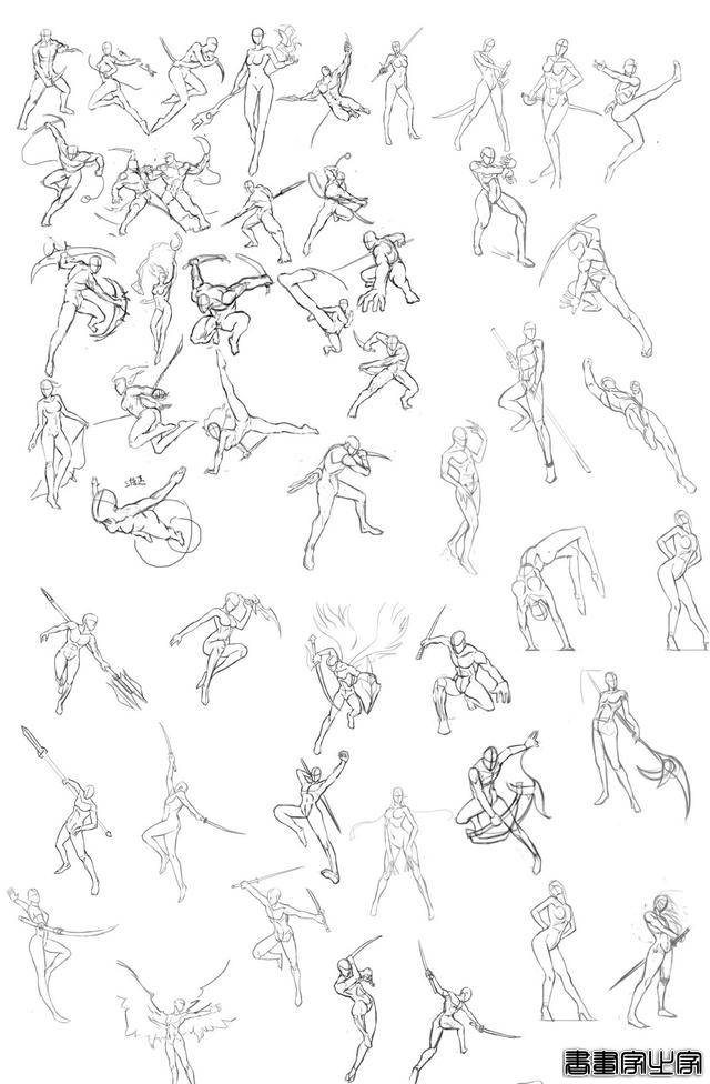 人体动作插画设计没灵感？送你8500套人体动态动作参考图，真香-14.jpg