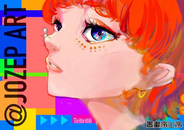 一眼惊艳的人物角色手绘插画，用来做头像也很nice-9.jpg