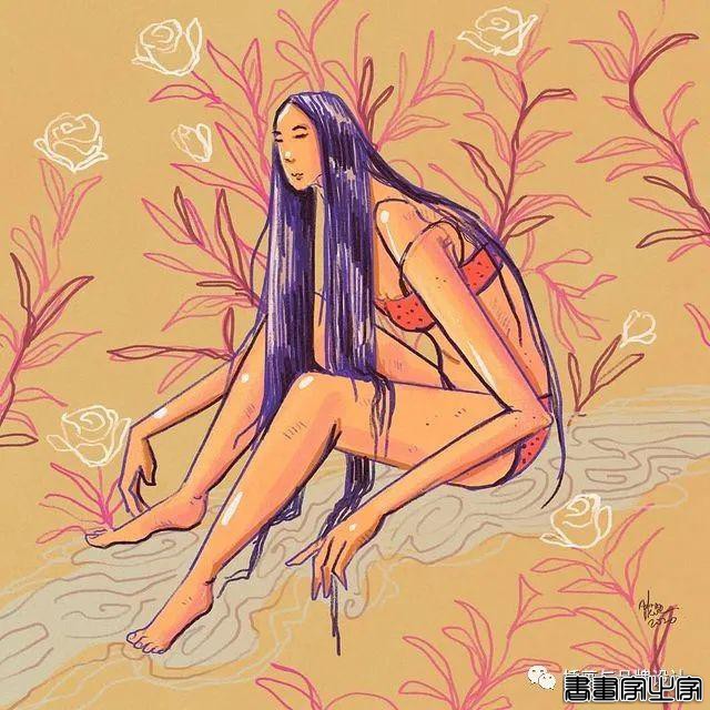 插画丨满满幸福感的日常手绘，线条简单干净，而略浓重的色彩更显画风的憨厚感-5.jpg