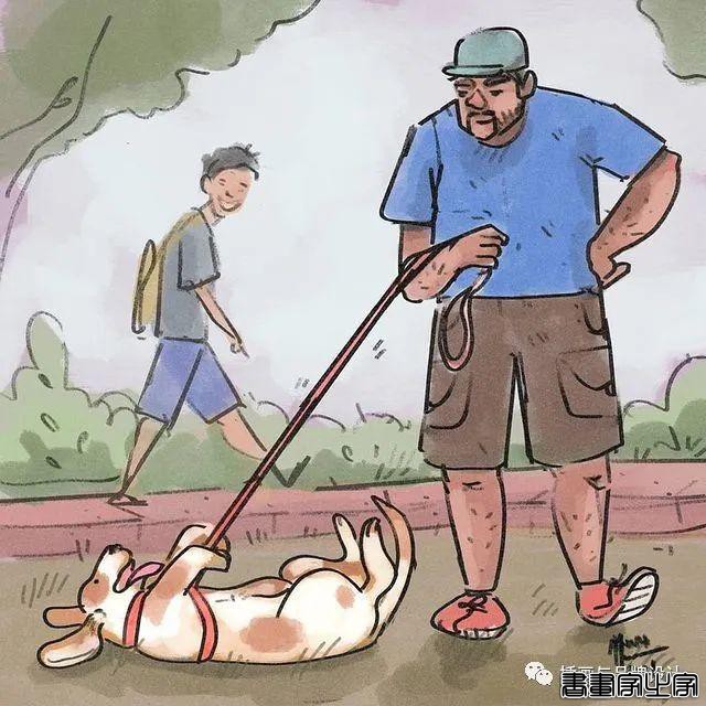 插画丨满满幸福感的日常手绘，线条简单干净，而略浓重的色彩更显画风的憨厚感-15.jpg