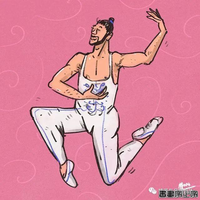 插画丨满满幸福感的日常手绘，线条简单干净，而略浓重的色彩更显画风的憨厚感-37.jpg