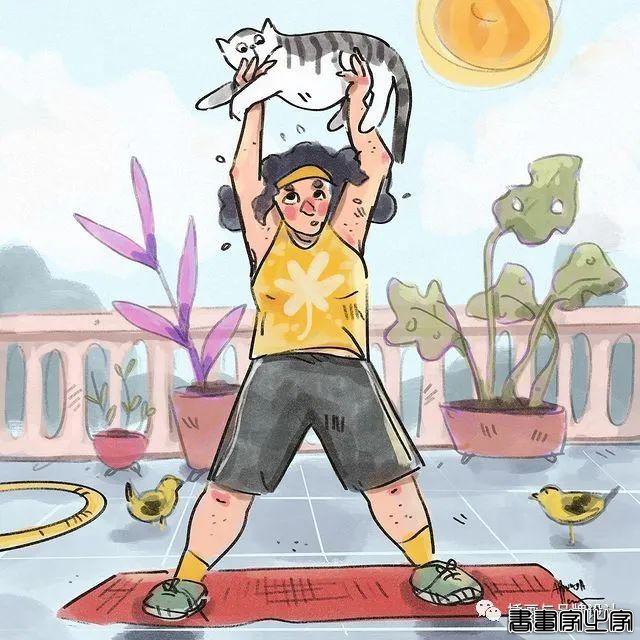 插画丨满满幸福感的日常手绘，线条简单干净，而略浓重的色彩更显画风的憨厚感-52.jpg