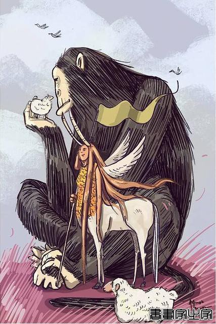 插画丨满满幸福感的日常手绘，线条简单干净，而略浓重的色彩更显画风的憨厚感-60.jpg