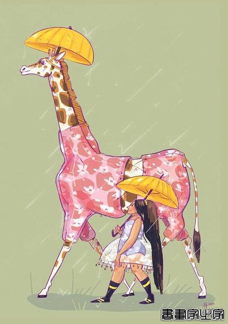 插画丨满满幸福感的日常手绘，线条简单干净，而略浓重的色彩更显画风的憨厚感-70.jpg