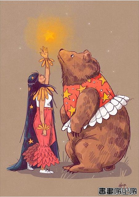 插画丨满满幸福感的日常手绘，线条简单干净，而略浓重的色彩更显画风的憨厚感-71.jpg
