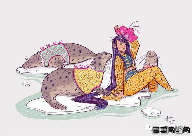 插画丨满满幸福感的日常手绘，线条简单干净，而略浓重的色彩更显画风的憨厚感-81.jpg