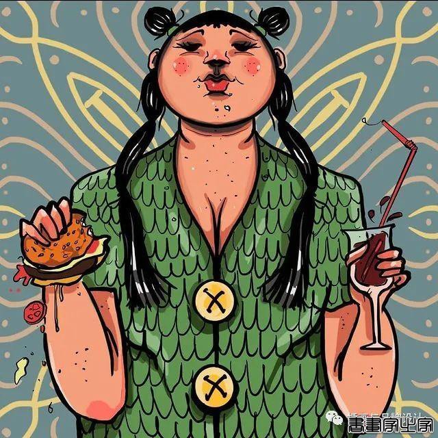 插画丨满满幸福感的日常手绘，线条简单干净，而略浓重的色彩更显画风的憨厚感-84.jpg