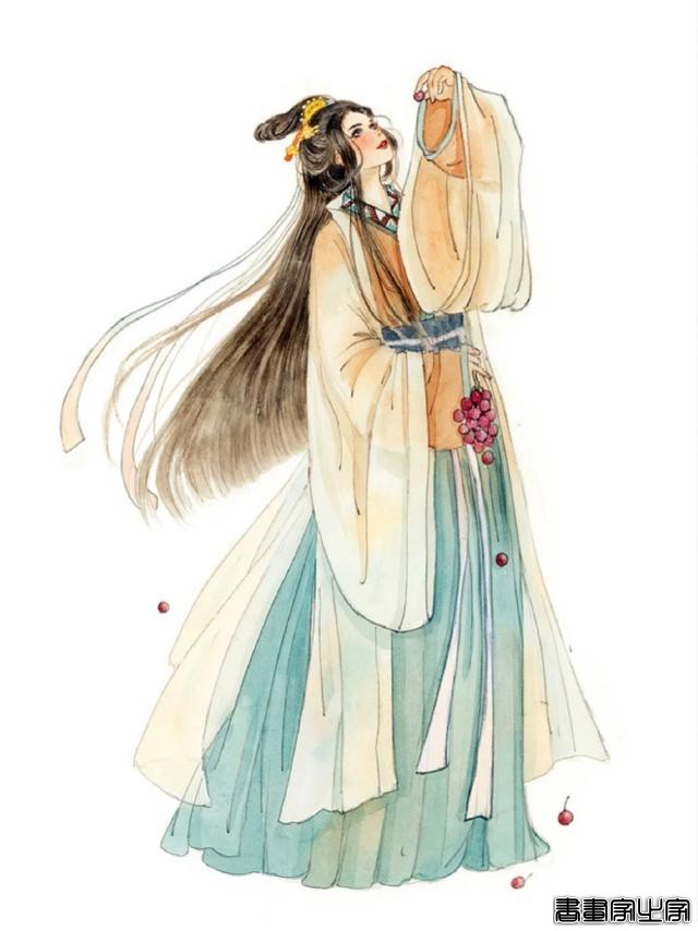 古风插画欣赏汉服插画使#古风##头像##中国元素##插画##艺术分享# ????-5.jpg