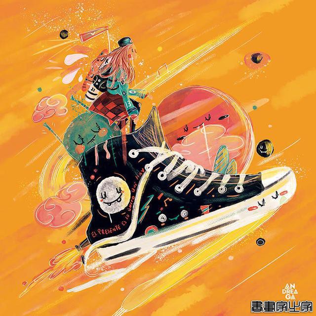 童趣的手绘插画，极具想象力的构图，近似相同的色彩-4.jpg