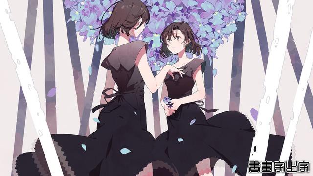 美！温柔可人的人物手绘插画，简练的线稿色彩-7.jpg