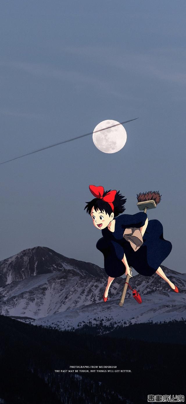 清新治愈风壁纸，宫崎骏动漫插画-4.jpg