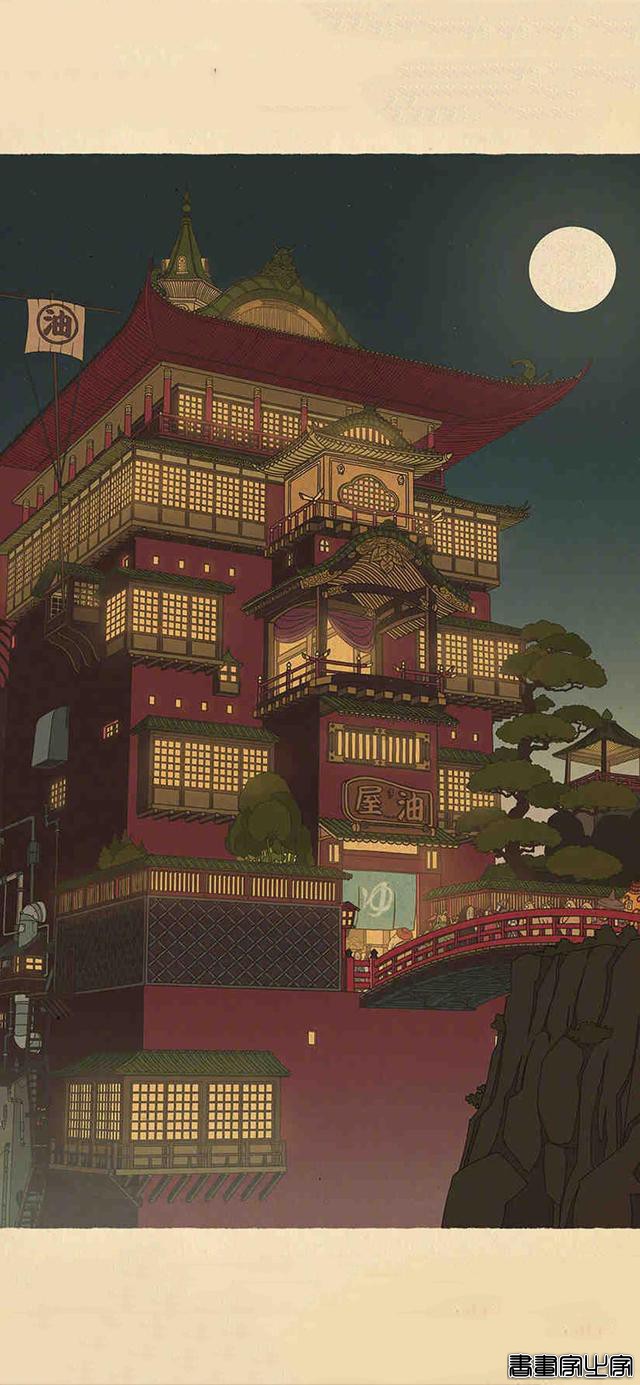 清新治愈风壁纸，宫崎骏动漫插画-8.jpg