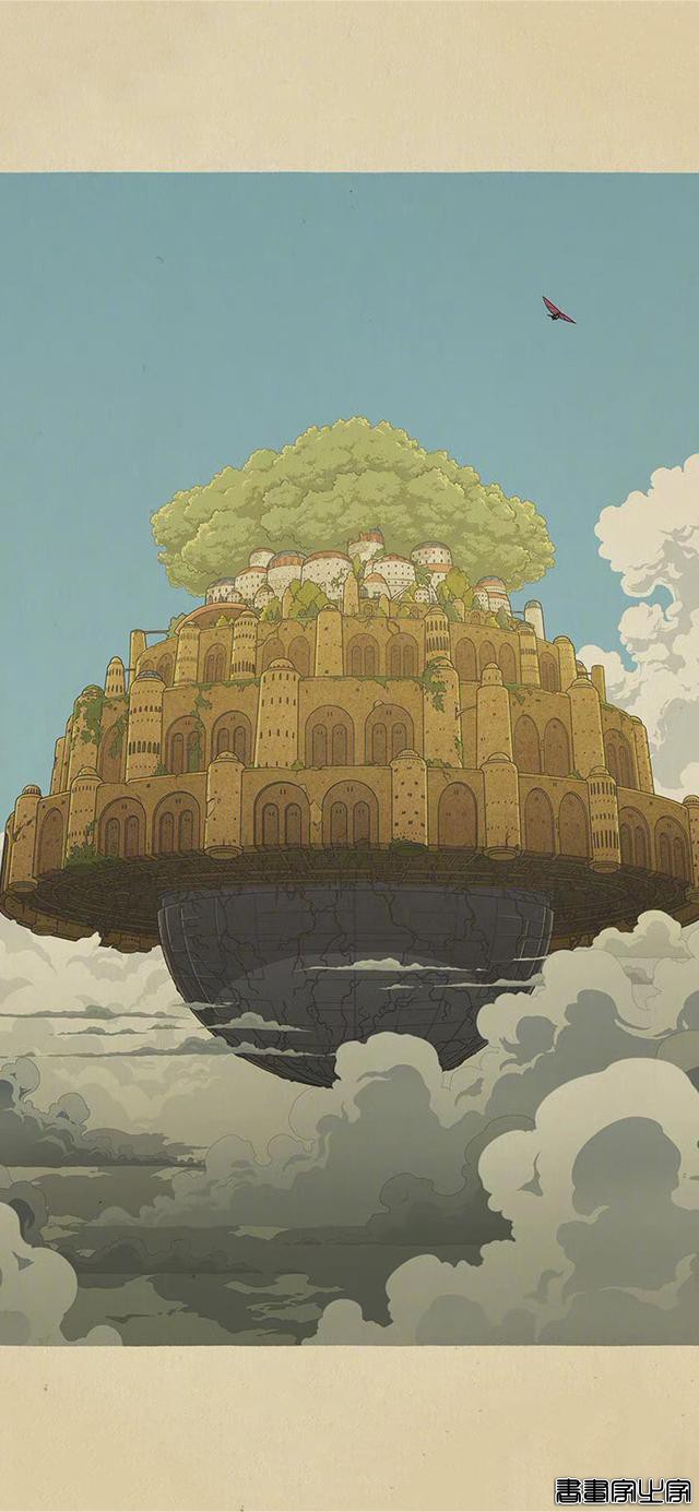 清新治愈风壁纸，宫崎骏动漫插画-13.jpg