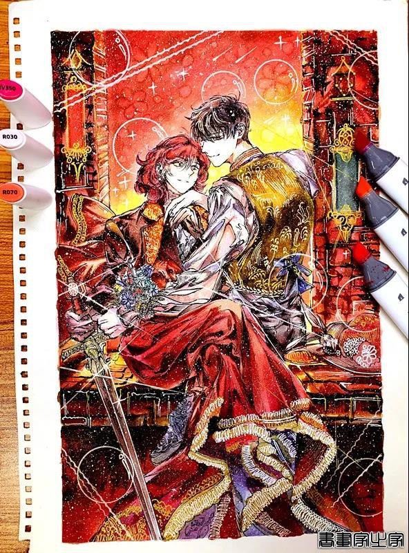 二次元英伦复古风插画，细节美到窒息-16.jpg