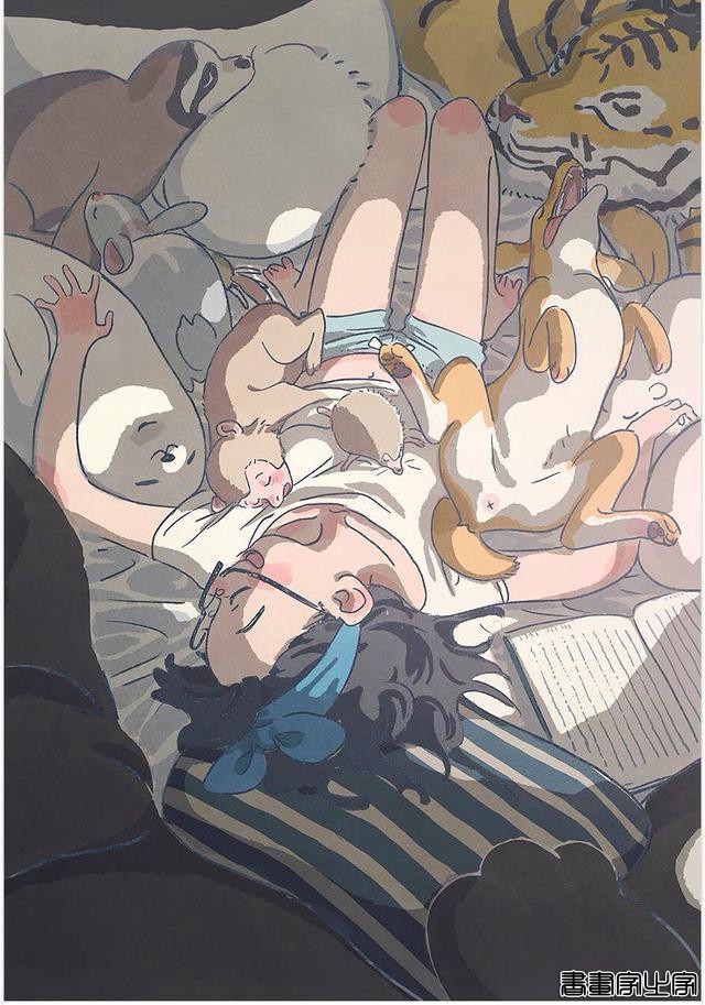 童话般清新治愈系的人物手绘插画，清新舒适的画风-4.jpg