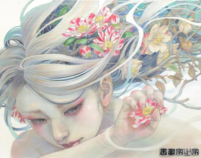 插画欣赏｜插画师平野实惠笔下的空灵少女-4.jpg