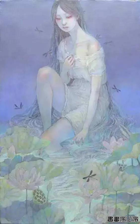 插画欣赏｜插画师平野实惠笔下的空灵少女-11.jpg