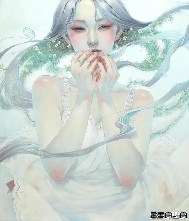 插画欣赏｜插画师平野实惠笔下的空灵少女-12.jpg
